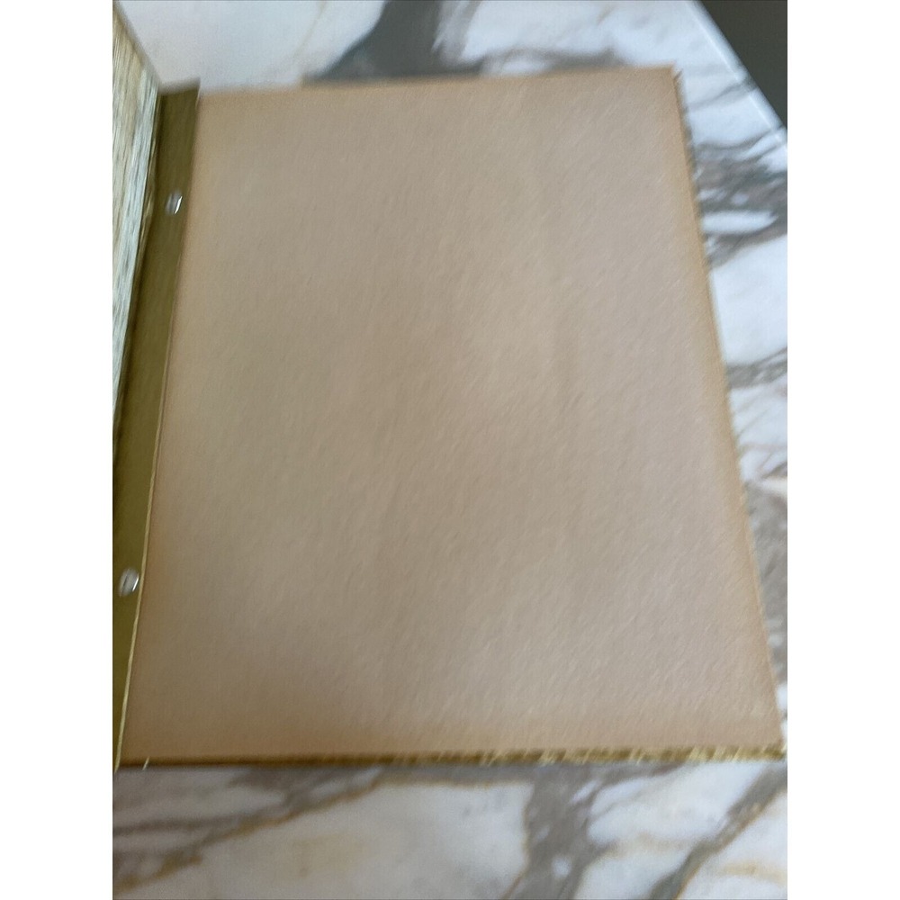 Decorel Scrapbook Gold Vintage Embossed Metallic Post Bound Memory Book Retro - Picture 4 of 7
